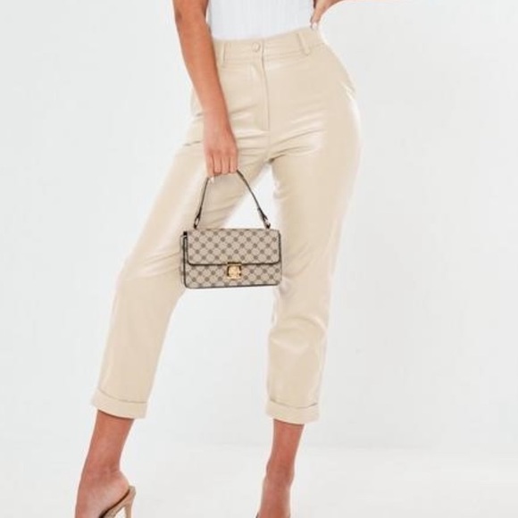 Missguided faux leather cigarette trousers - Picture 2 of 5